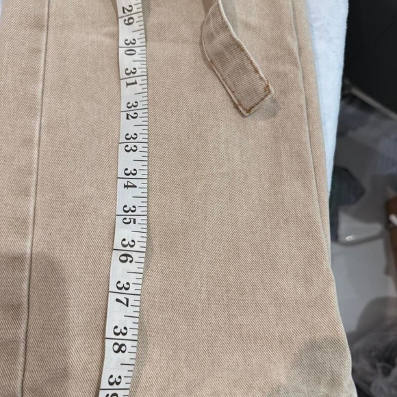 Sincerely Jules Tan Cargo Pants Women's‎ Size 9/28 Utility Drawstring Waist - Picture 3 of 8